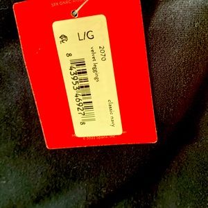 Spanx navy velvet leggings